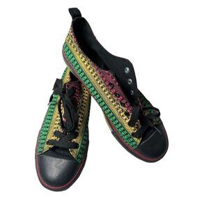 Hot Topic skull multicolor unisex tennis shoes